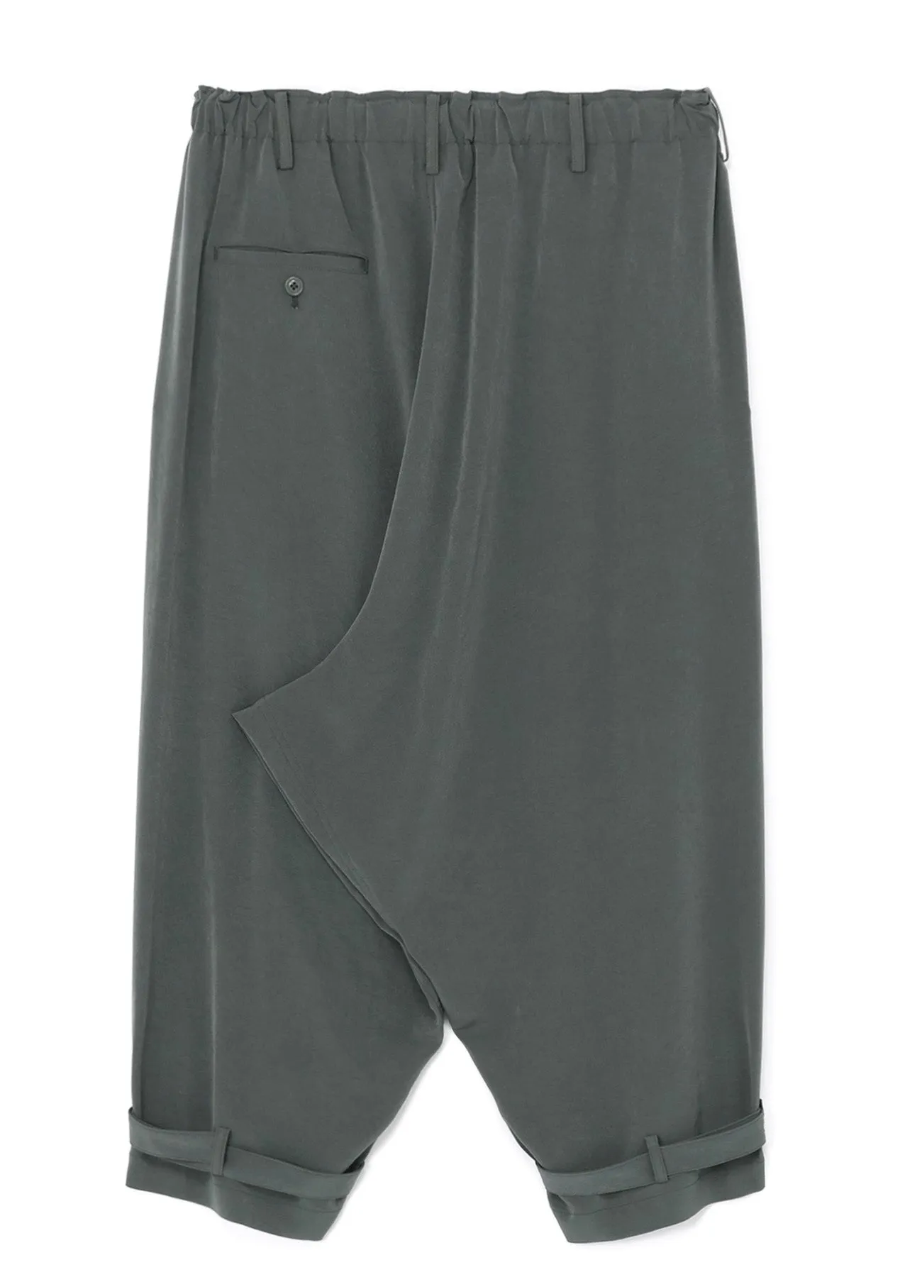 GATHERED HEM-BELTED PANTS sold by Yohji Yamamoto product image thumbnail 3