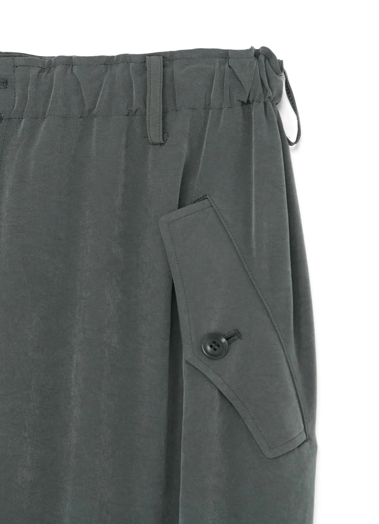 GATHERED HEM-BELTED PANTS sold by Yohji Yamamoto product image thumbnail 4