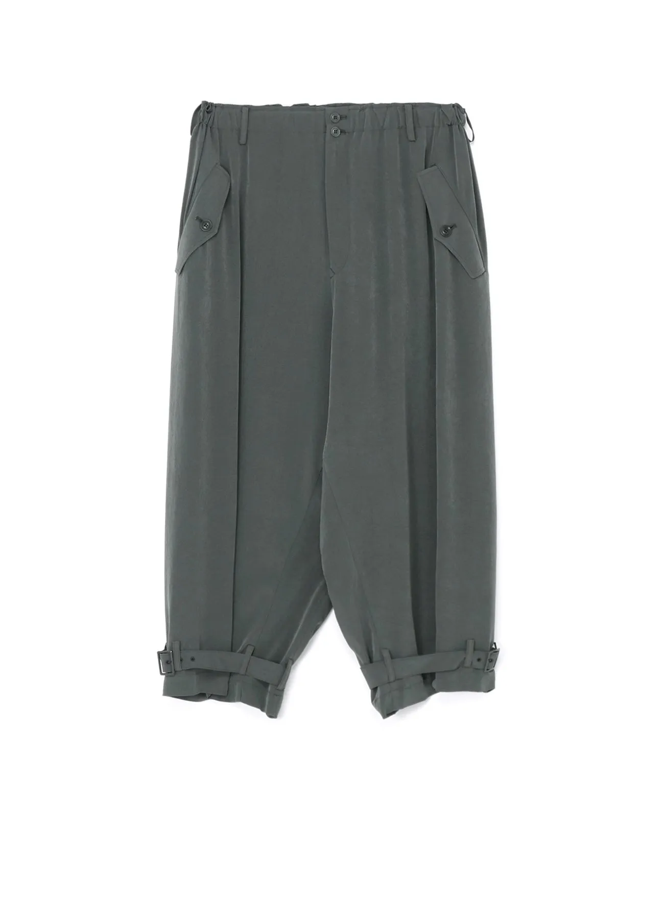 GATHERED HEM-BELTED PANTS sold by Yohji Yamamoto