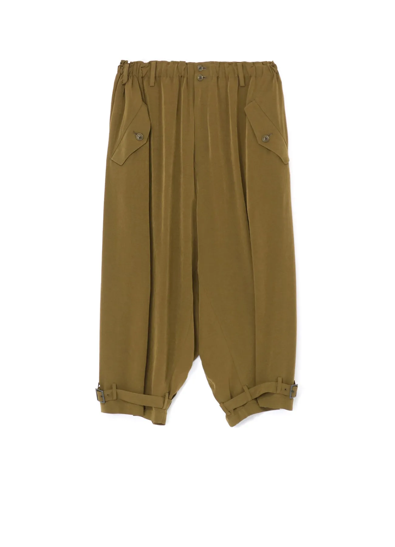 GATHERED HEM-BELTED PANTS sold by Yohji Yamamoto