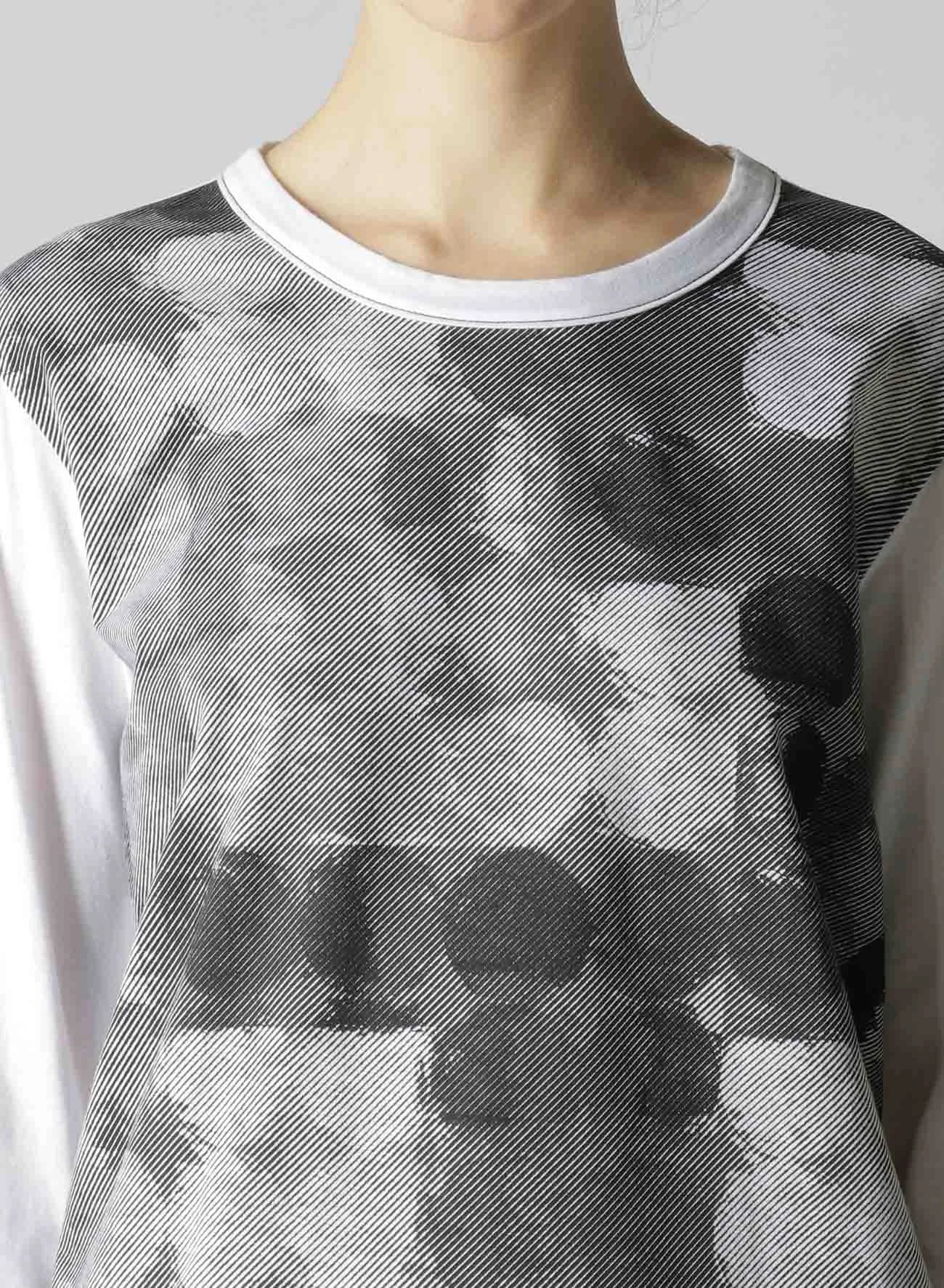 POLKA DOT PIGMENT PRINT LONG T sold by Yohji Yamamoto product image thumbnail 5
