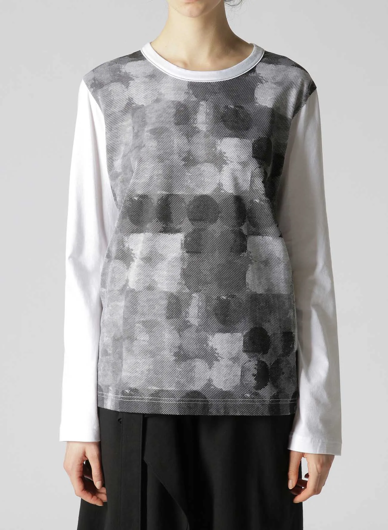 POLKA DOT PIGMENT PRINT LONG T sold by Yohji Yamamoto product image thumbnail 4