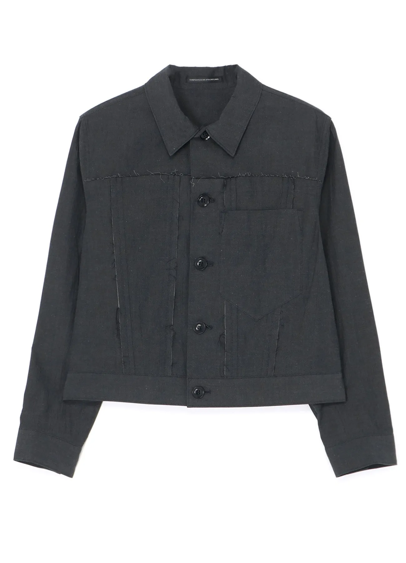 ORGANIC DENIM/LINEN JACKET sold by Yohji Yamamoto product image thumbnail 2