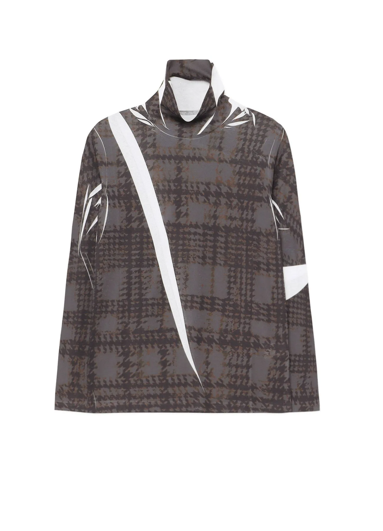 GLEN CHECK TURTLENECK sold by Yohji Yamamoto