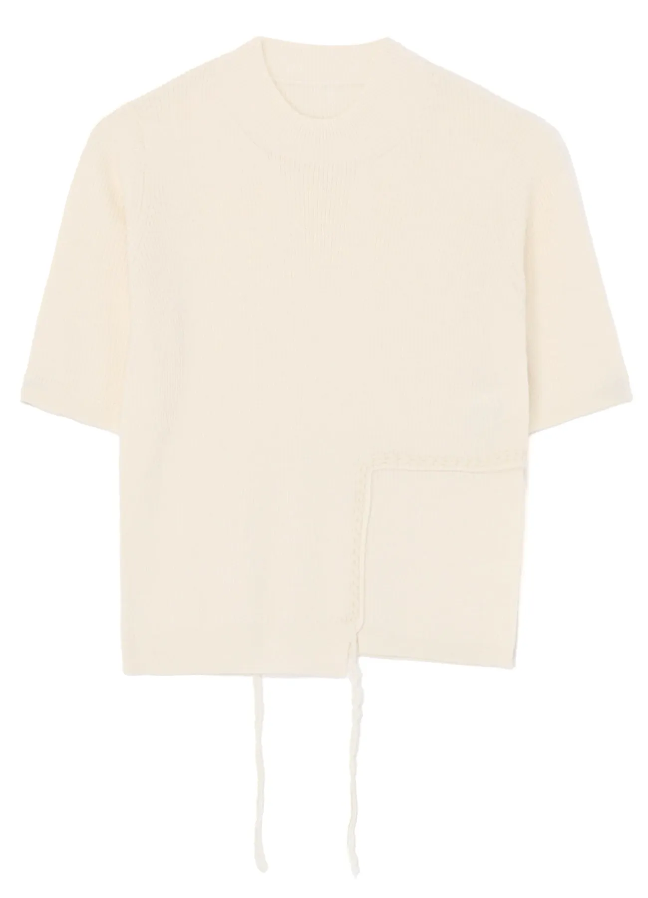 DAMAGED RIBBED T-SHIRT sold by Yohji Yamamoto product image thumbnail 2