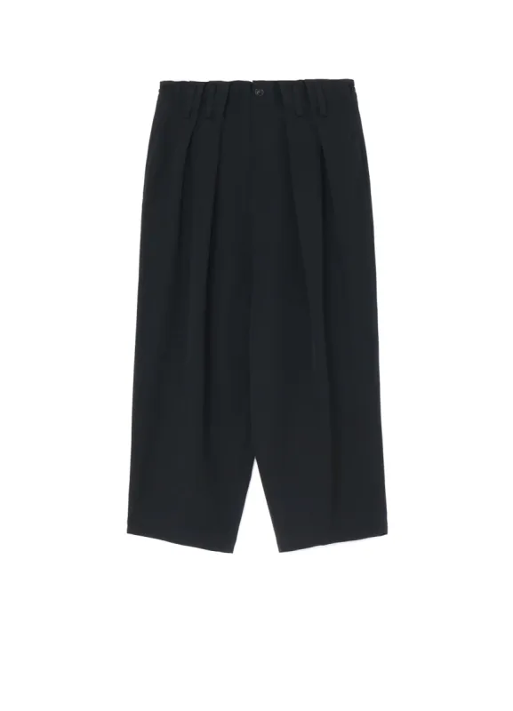 WOOL GABARDINE PLEATED PANTS sold by Yohji Yamamoto