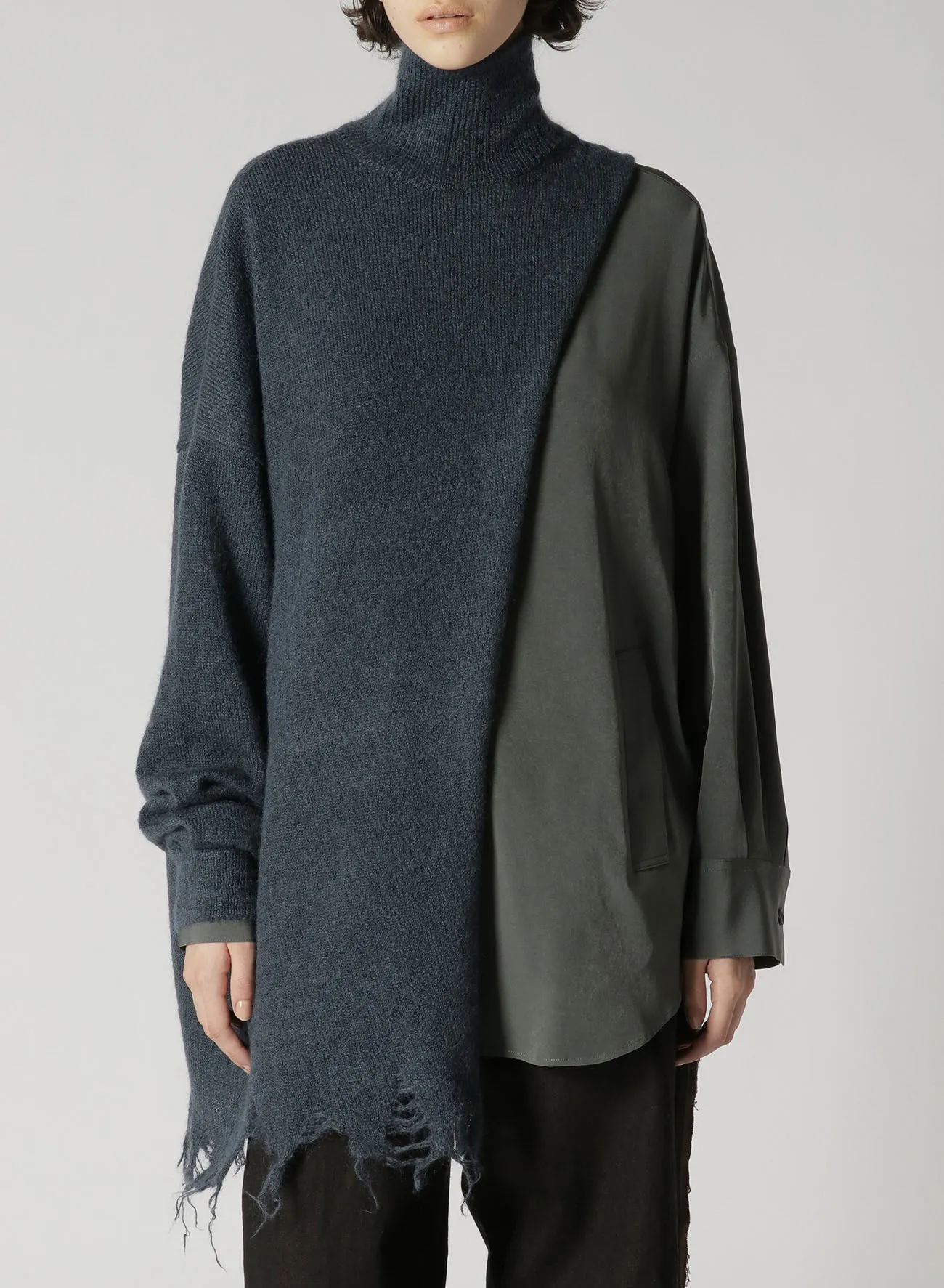 MOHAIR BLEND TURTLENECK sold by Yohji Yamamoto product image thumbnail 5