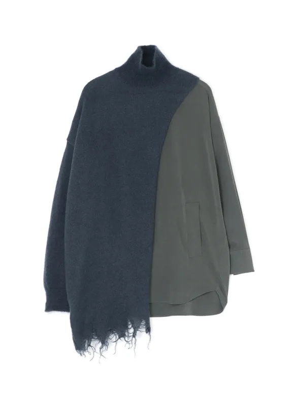 MOHAIR BLEND TURTLENECK sold by Yohji Yamamoto