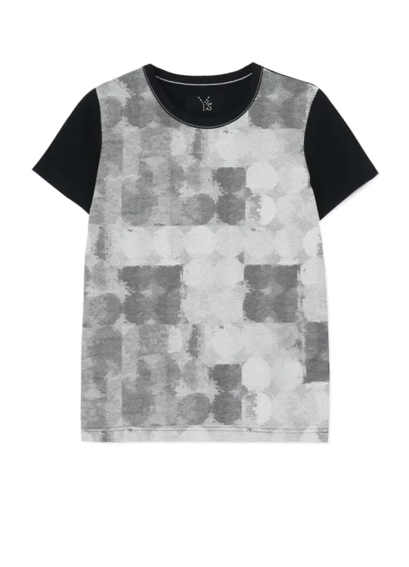 POLKA DOT PIGMENT PRINT T made by Yohji Yamamoto