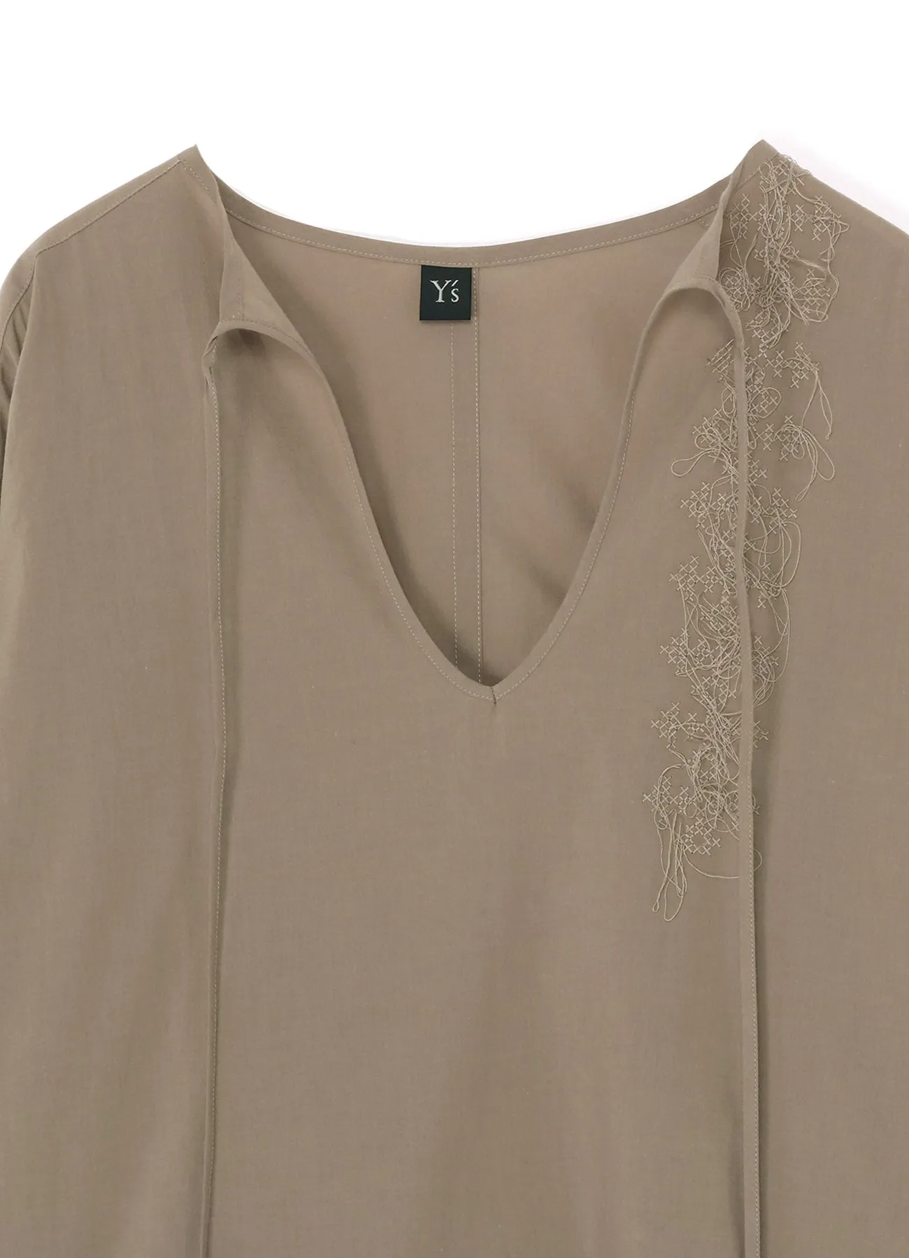 POWDER SNOW WASH COTTON TUNIC-STYLE DRESS sold by Yohji Yamamoto product image thumbnail 4