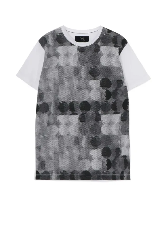 POLKA DOT PIGMENT PRINT T made by Yohji Yamamoto