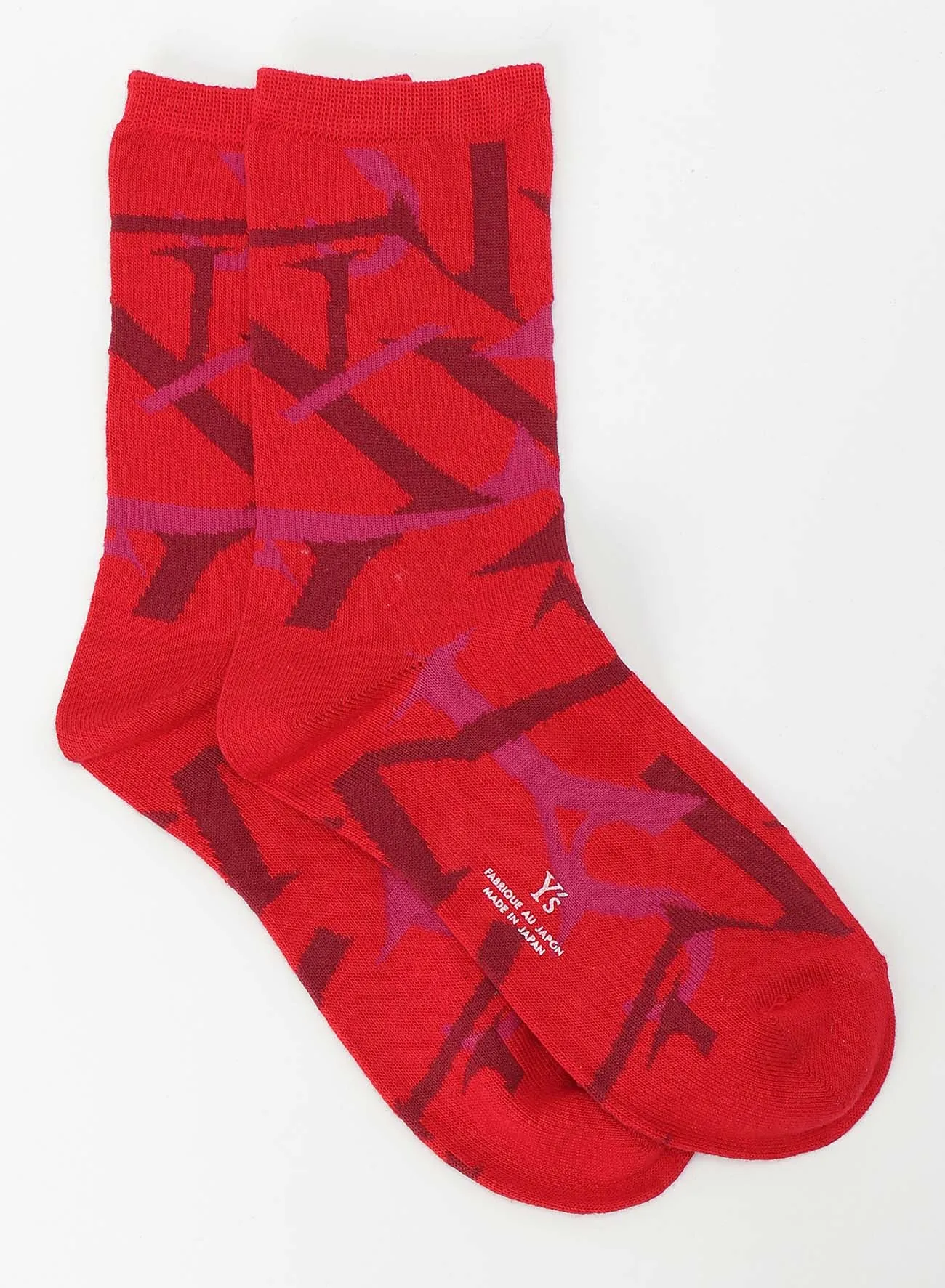 MIX JACQUARD SOCKS 2P sold by Yohji Yamamoto product image thumbnail 3