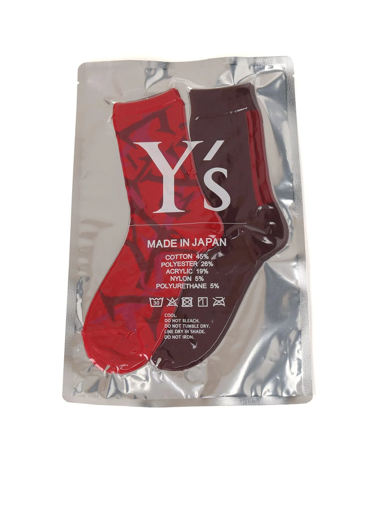 MIX JACQUARD SOCKS 2P sold by Yohji Yamamoto