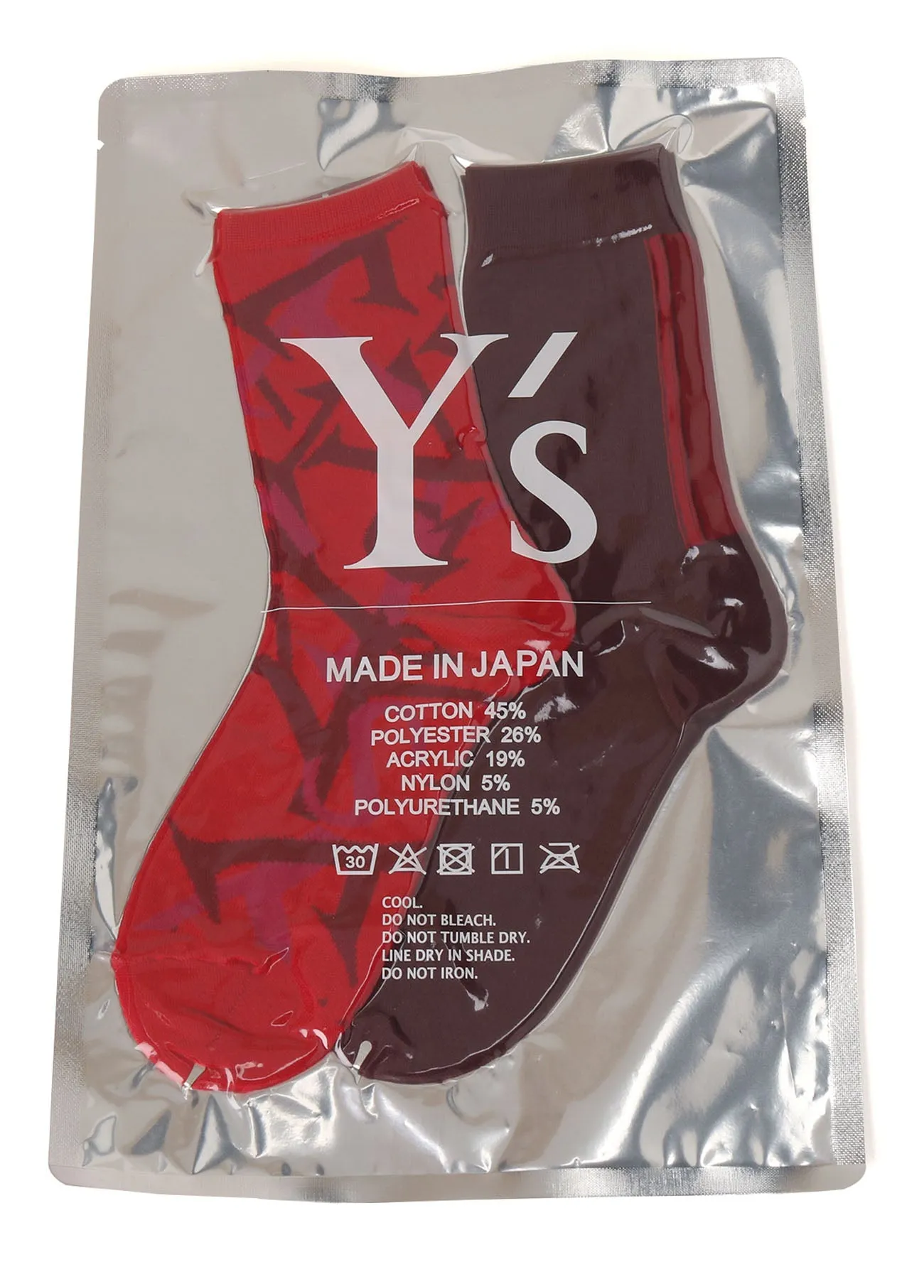 MIX JACQUARD SOCKS 2P sold by Yohji Yamamoto product image thumbnail 2