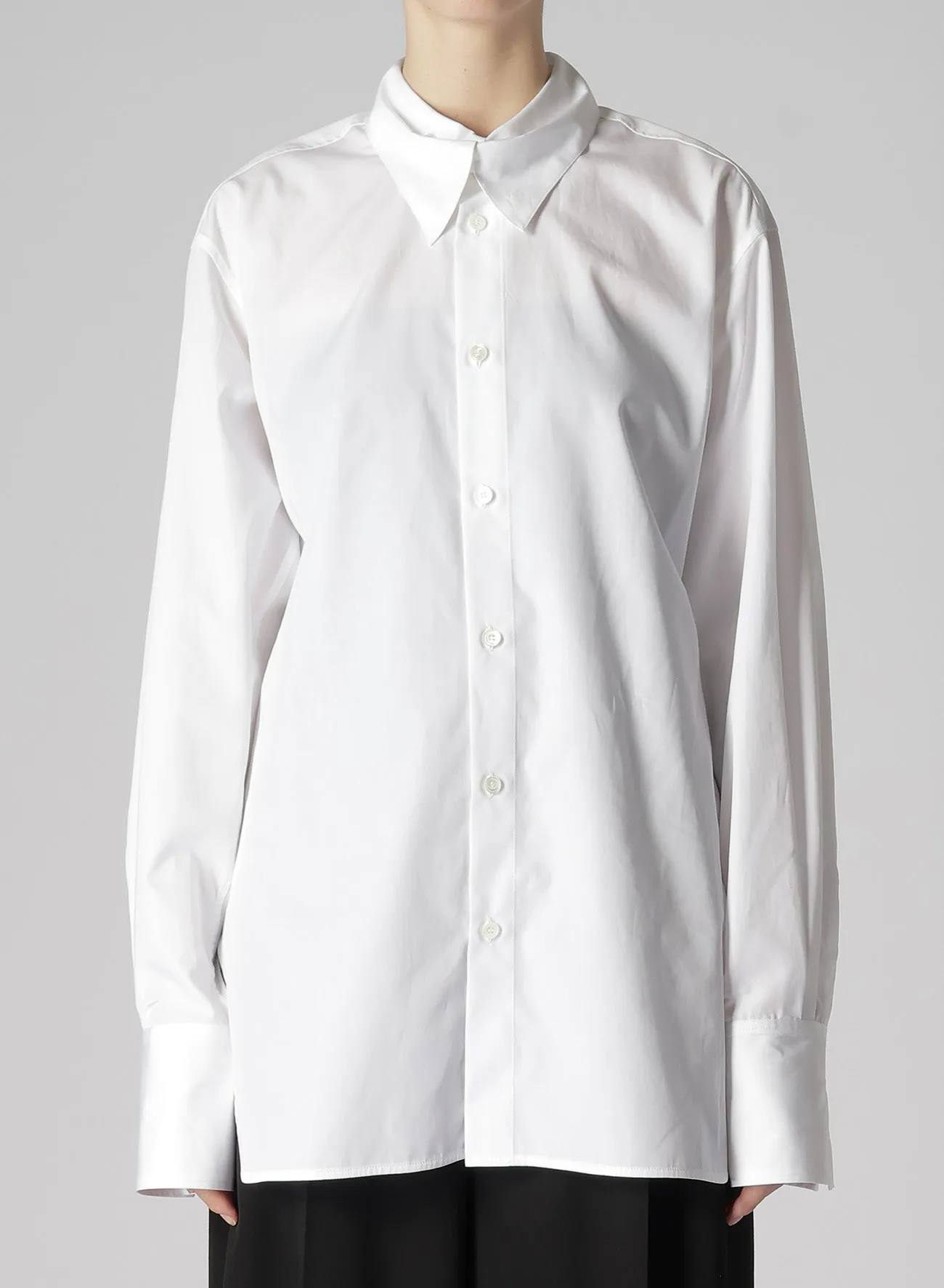 SUPIMA COTTON BUTTON DOWN SHIRT sold by Yohji Yamamoto product image thumbnail 4