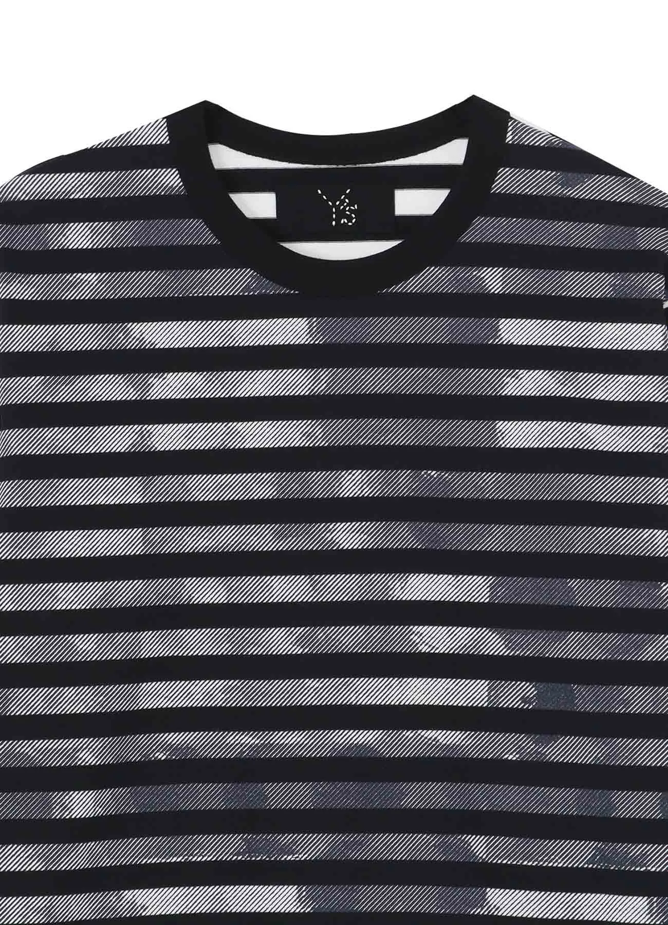 STRIPE WITH POLKA DOT PIGMENT PRINT LONG T sold by Yohji Yamamoto product image thumbnail 4