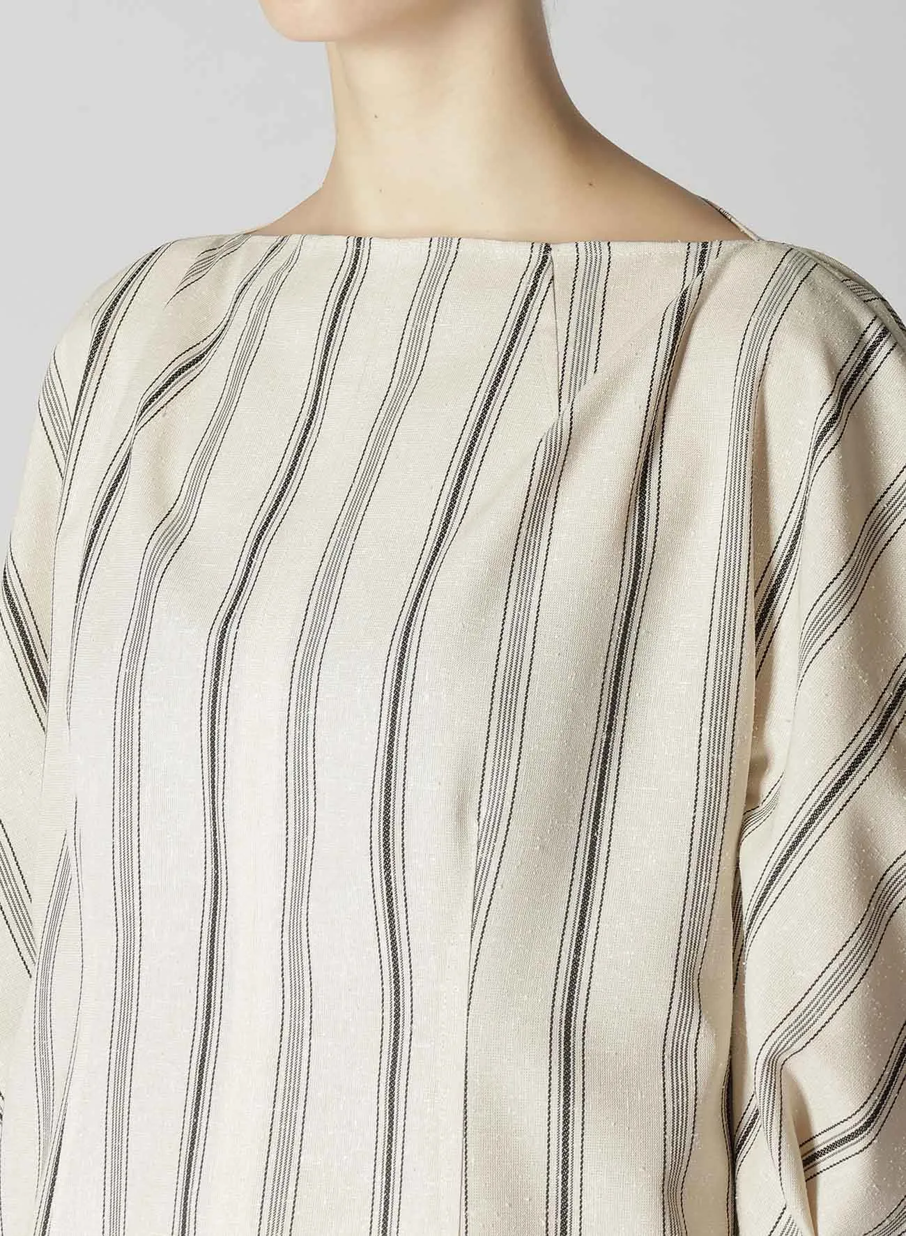 HARD TWISTED STRIPE SLIT DRESS sold by Yohji Yamamoto product image thumbnail 5