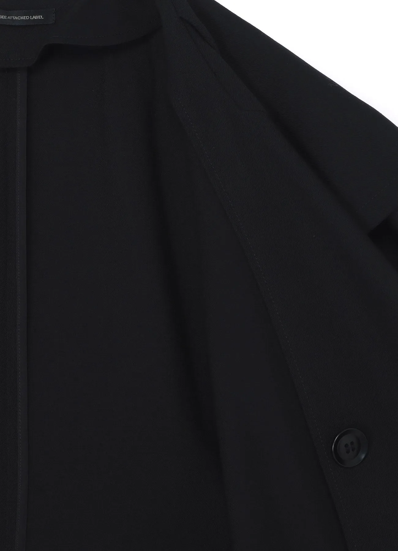 WOOL GABARDINE SAILOR COLLAR COAT sold by Yohji Yamamoto product image thumbnail 4