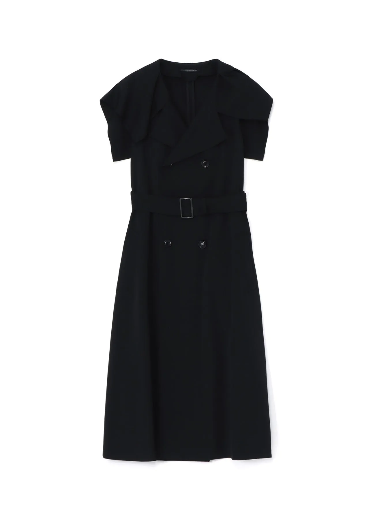 WOOL GABARDINE SAILOR COLLAR COAT sold by Yohji Yamamoto