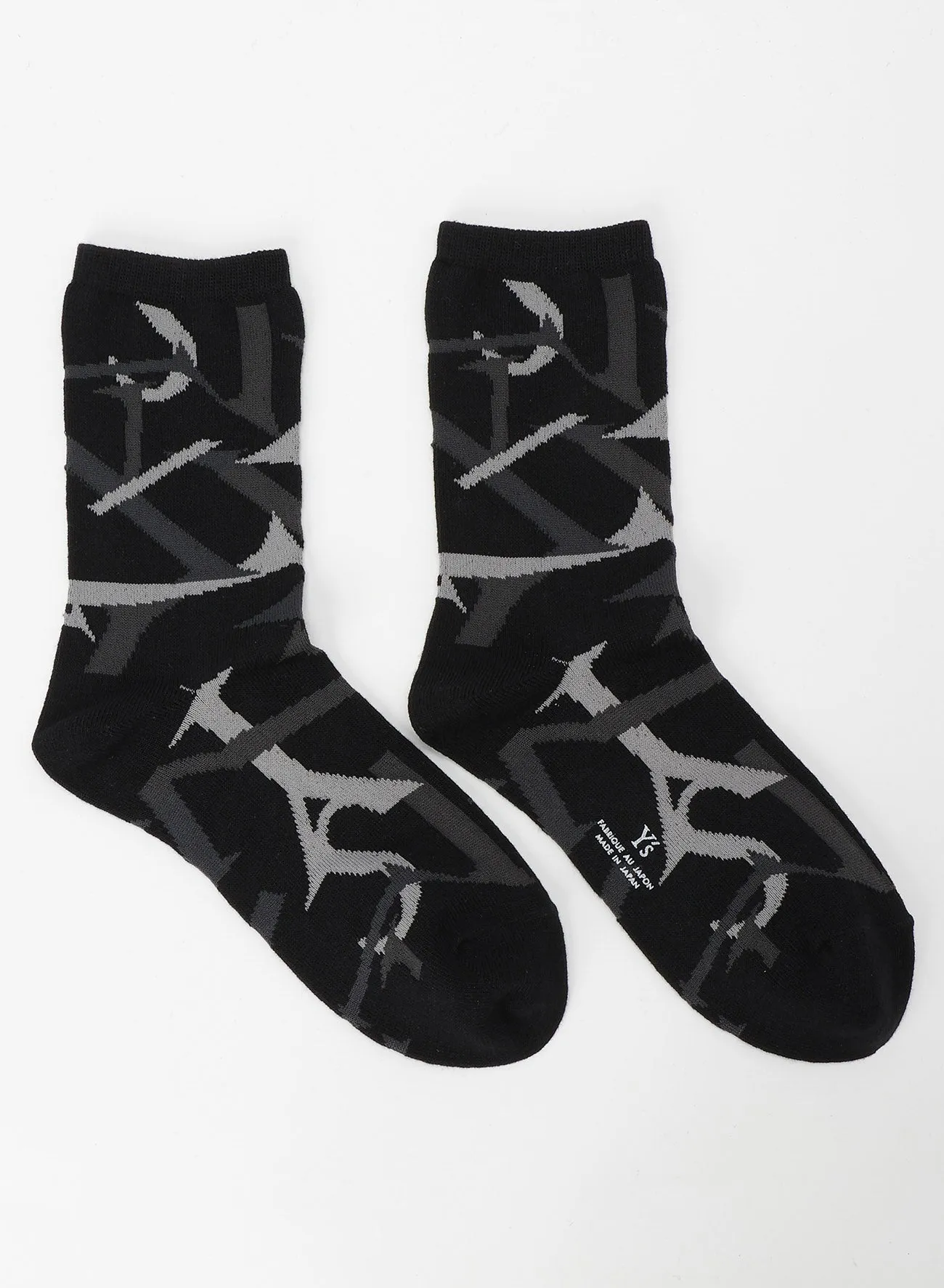 MIX JACQUARD SOCKS 2P sold by Yohji Yamamoto product image thumbnail 4