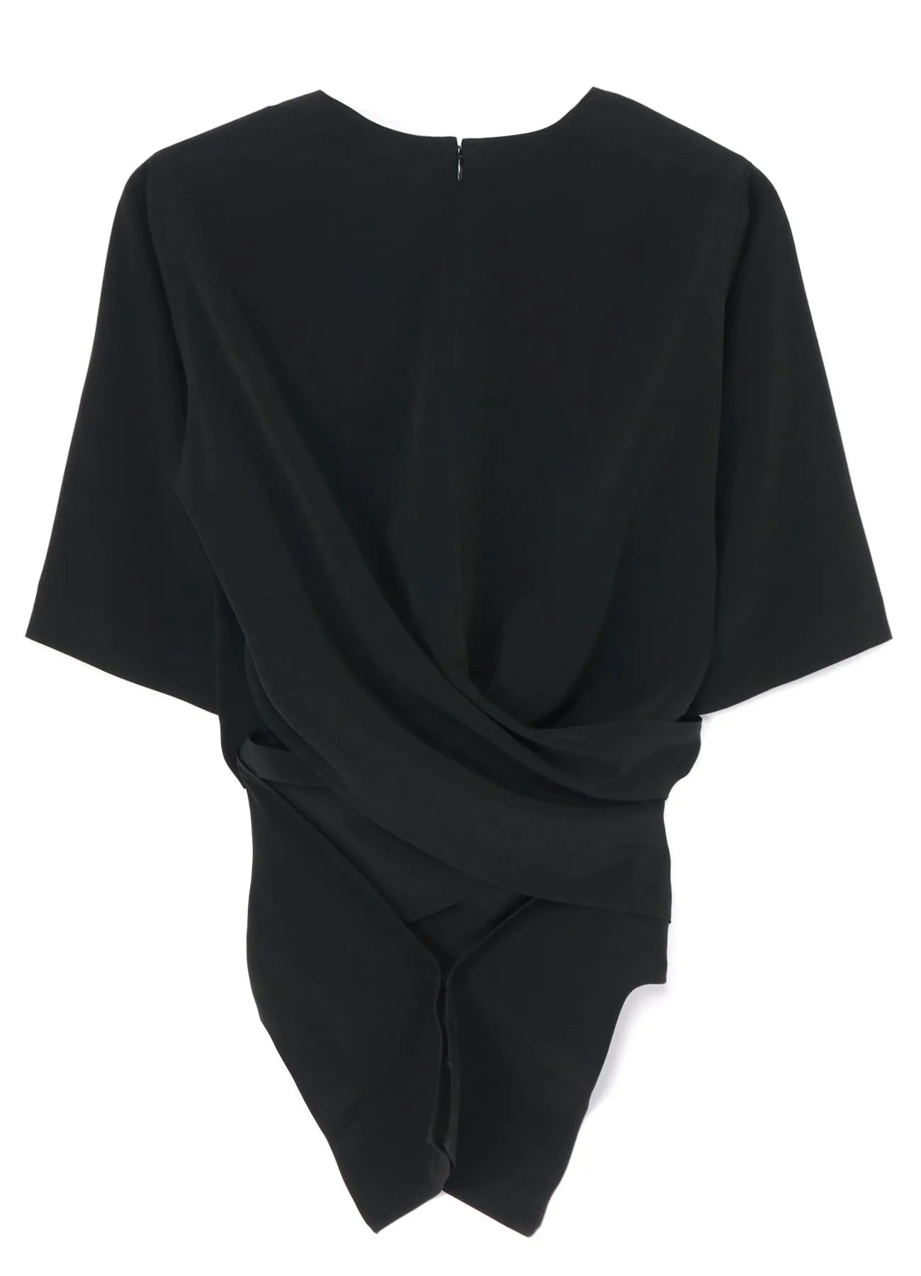 TRIACETATE/POLYESTER WAIST WRAP BLOUSE sold by Yohji Yamamoto product image thumbnail 3