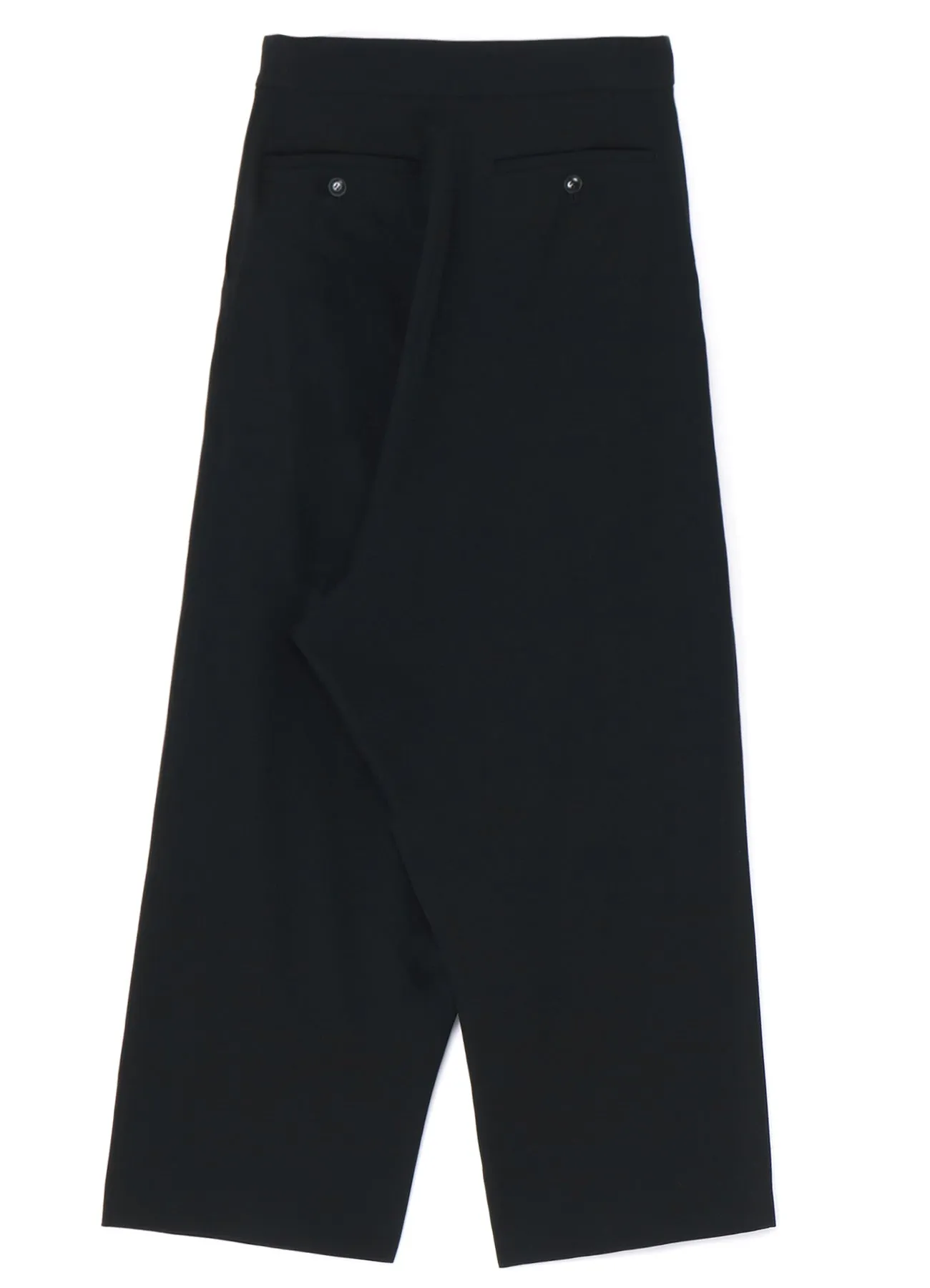 WASHER WOOL GABARDINE TUCKED PANTS sold by Yohji Yamamoto product image thumbnail 3