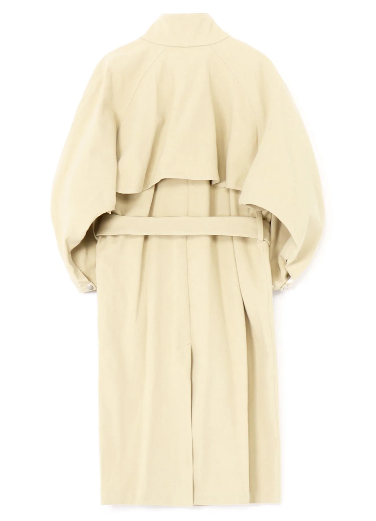 HARD TWISTED COTTON SATIN TRENCH COAT sold by Yohji Yamamoto product image thumbnail 3