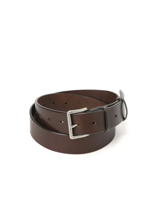 THICK SMOOTH LEATHER 35MM BELT sold by Yohji Yamamoto