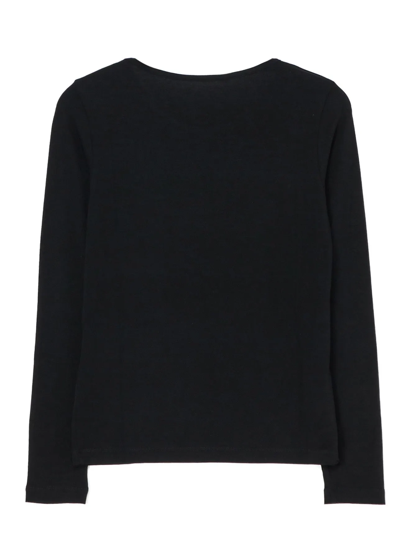 40/ HARD TWISTED RAYON JERSEY LONG SLEEVE T sold by Yohji Yamamoto product image thumbnail 3