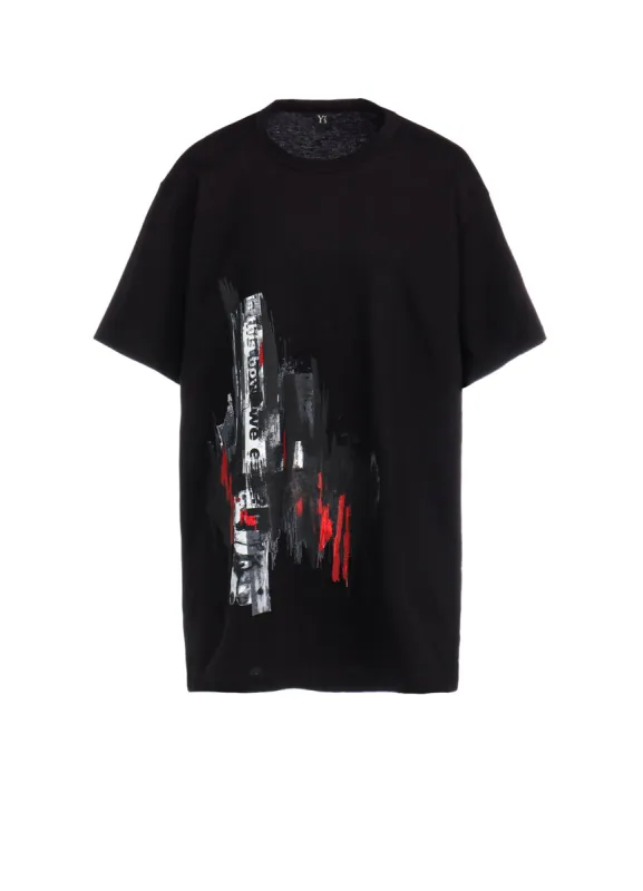 MESSAGE + FEMALE PRINT ROUND NECK HALF SLEEVE T sold by Yohji Yamamoto