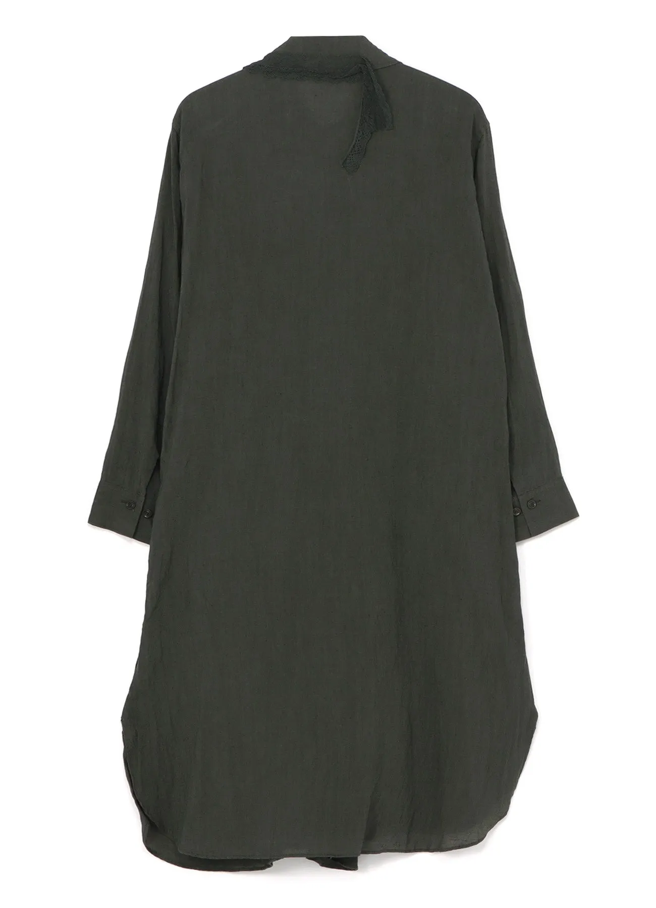 LINEN FRONT DRAPE SHIRTS DRESS sold by Yohji Yamamoto product image thumbnail 3