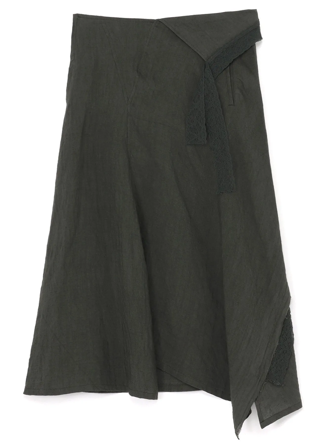 LINEN FLARE SKIRT sold by Yohji Yamamoto product image thumbnail 2