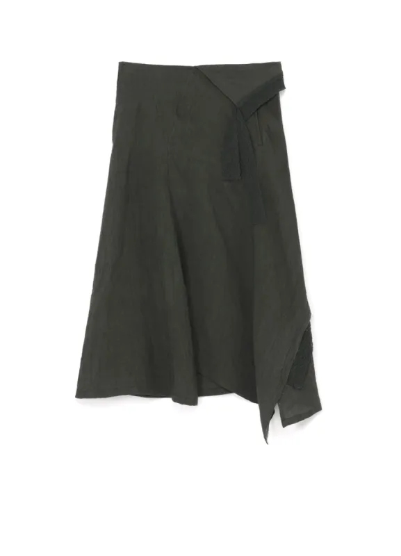 LINEN FLARE SKIRT sold by Yohji Yamamoto