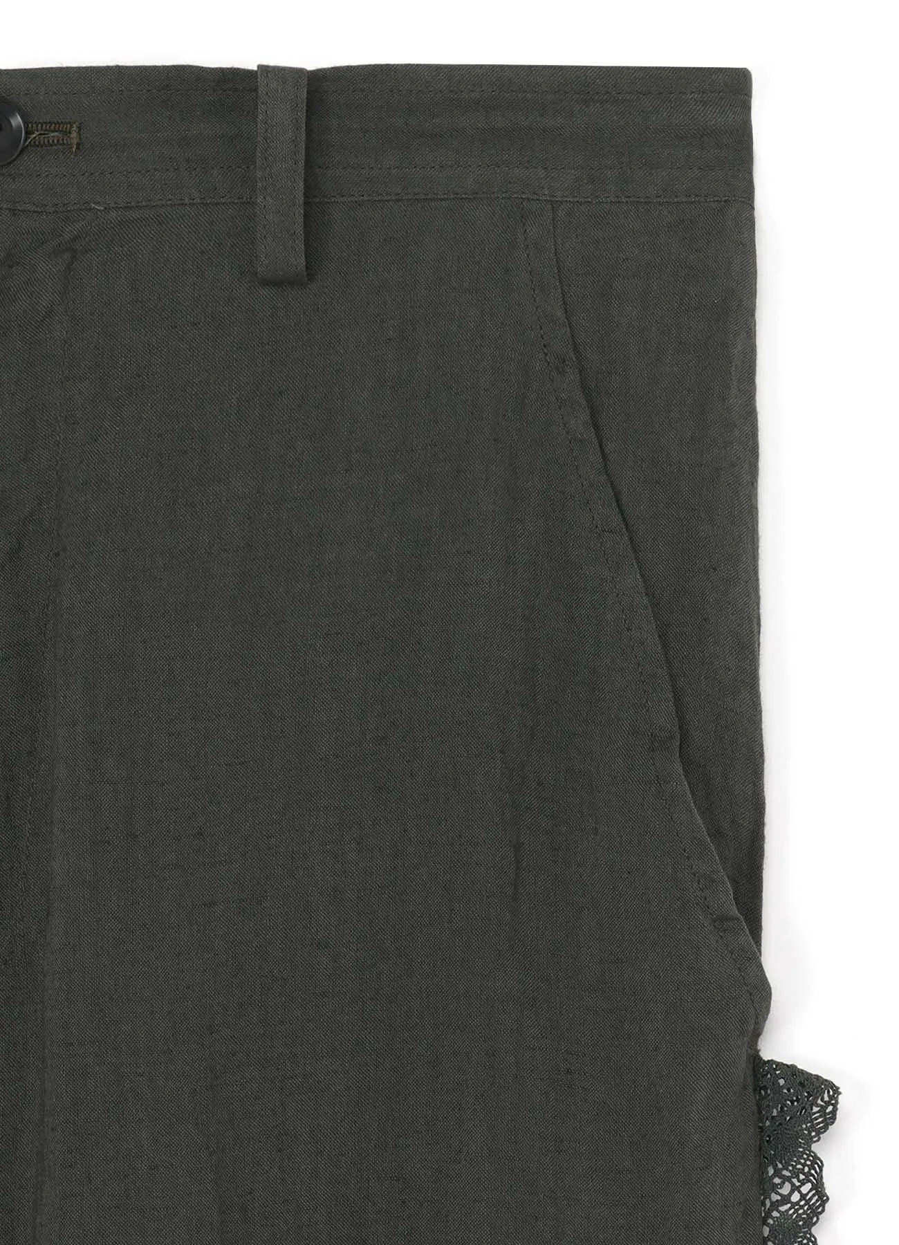 LINEN LONG STRAIGHT PANTS sold by Yohji Yamamoto product image thumbnail 4