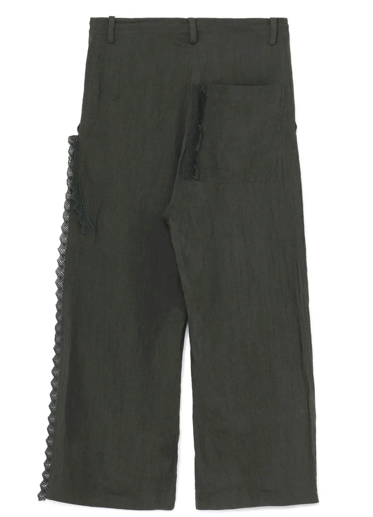 LINEN LONG STRAIGHT PANTS sold by Yohji Yamamoto product image thumbnail 3
