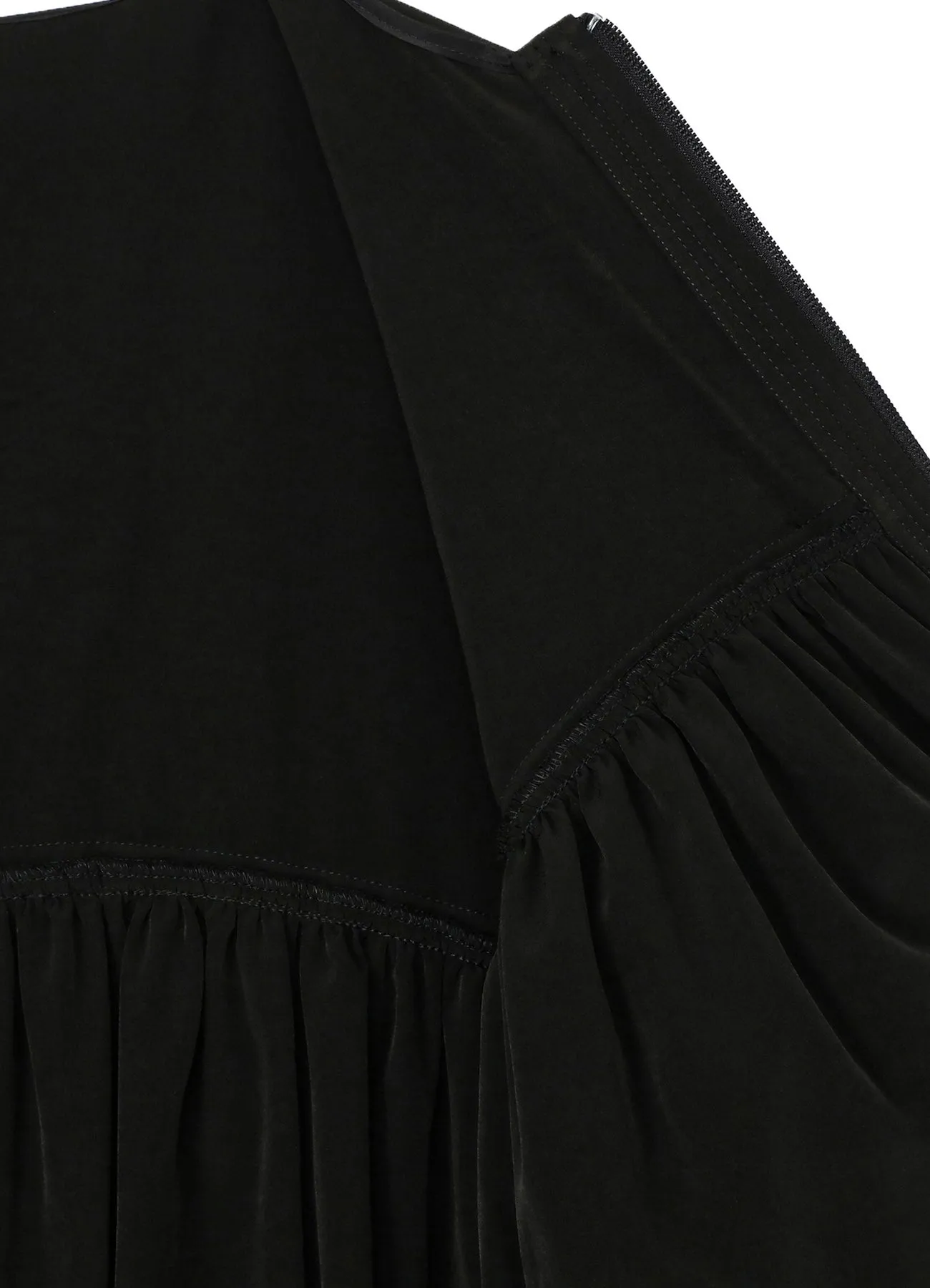 TRIACETATE/POLYESTER RUFFLED BLOUSON sold by Yohji Yamamoto product image thumbnail 4