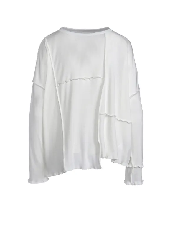 C/Ry RIB PATCHWORK WIDE PULLOVER sold by Yohji Yamamoto