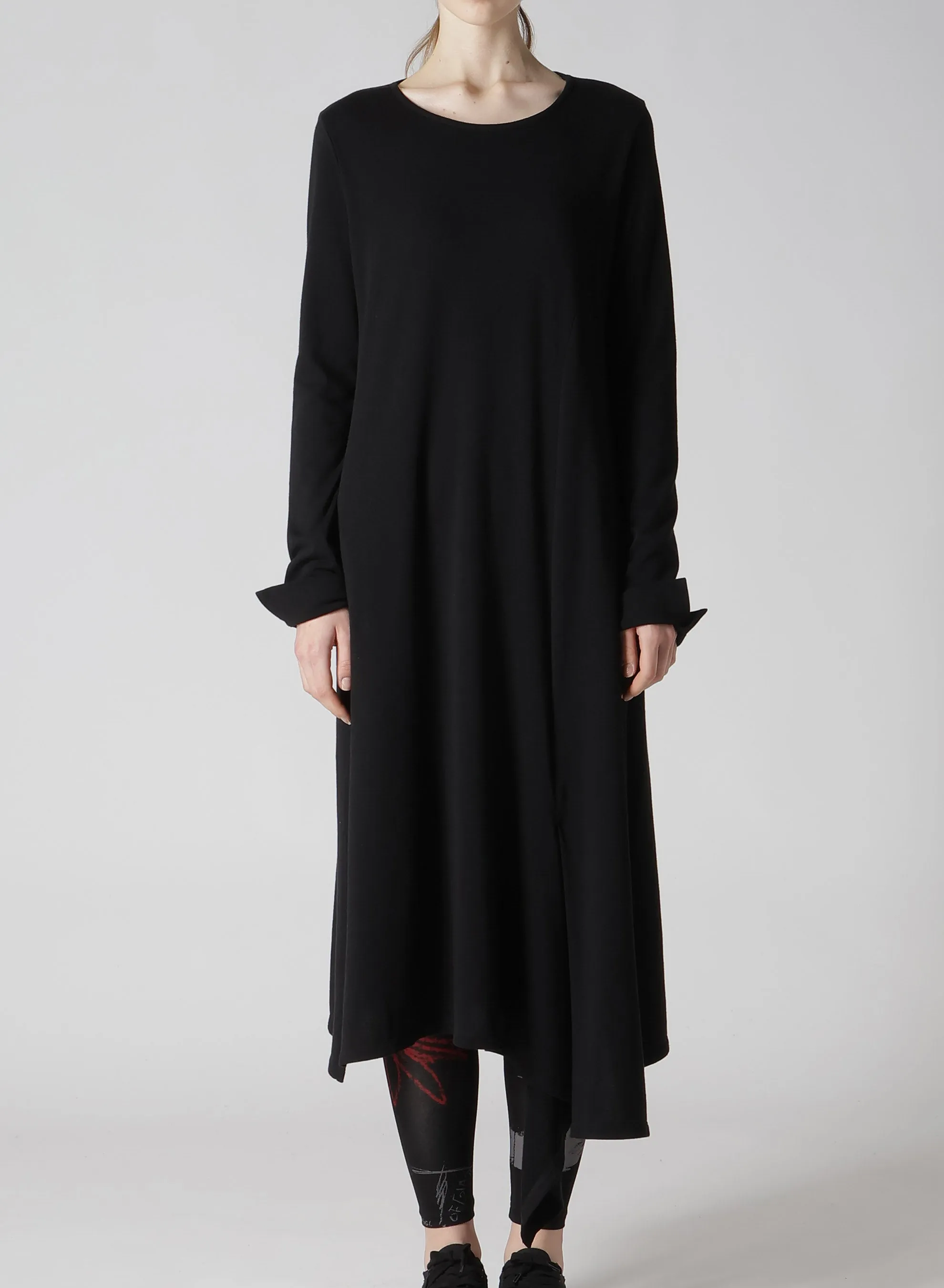 60/-SOFT FLEECE LEFT SLIT DRESS sold by Yohji Yamamoto product image thumbnail 4