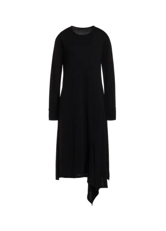 60/-SOFT FLEECE LEFT SLIT DRESS sold by Yohji Yamamoto