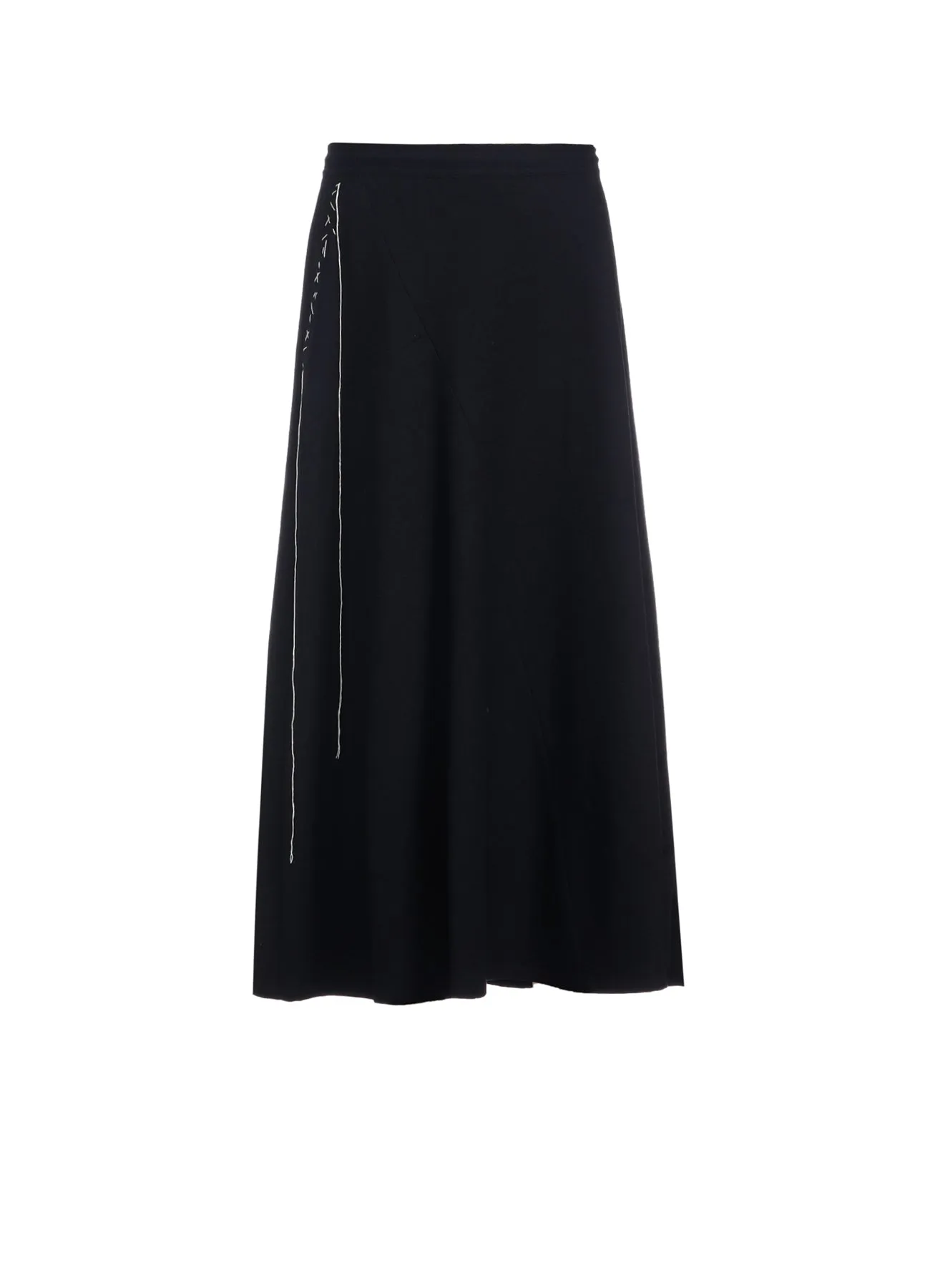 W/ FLANNEL HAND STITCHED ASYMMETRIC FLARE SKIRT sold by Yohji Yamamoto