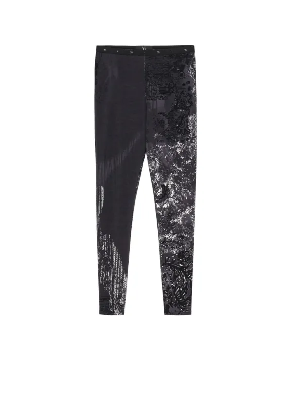 40/-RY JERSEY LACE DESIGN P LEGGINGS sold by Yohji Yamamoto