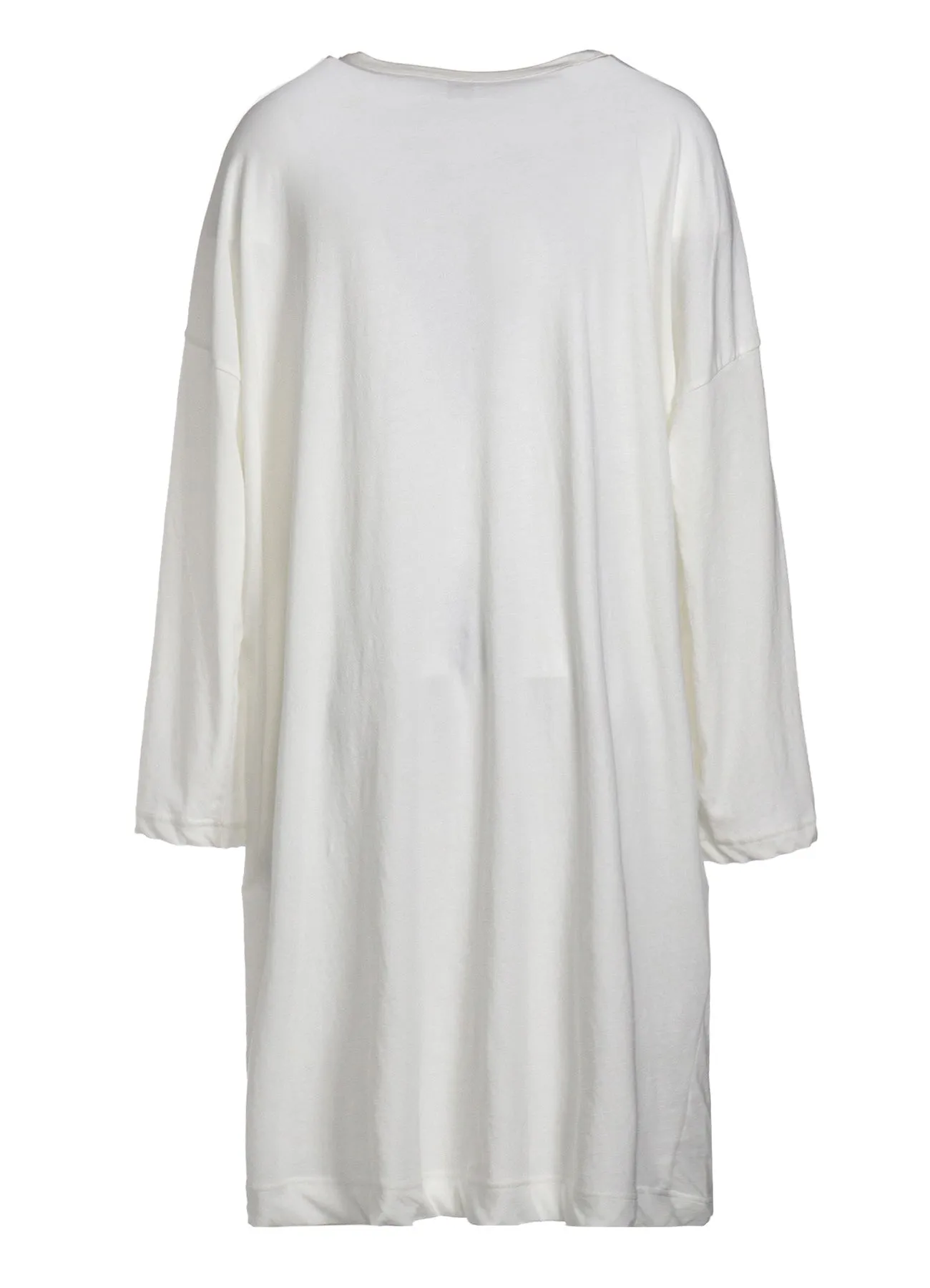 40/-HARD TWIST JERSEY ROUND NECK BIG T-SHIRT OP sold by Yohji Yamamoto product image thumbnail 4