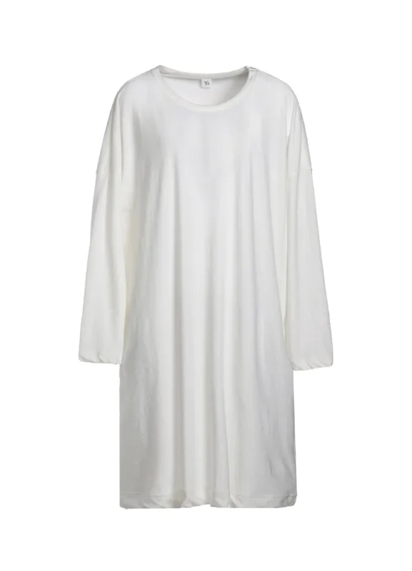 40/-HARD TWIST JERSEY ROUND NECK BIG T-SHIRT OP sold by Yohji Yamamoto