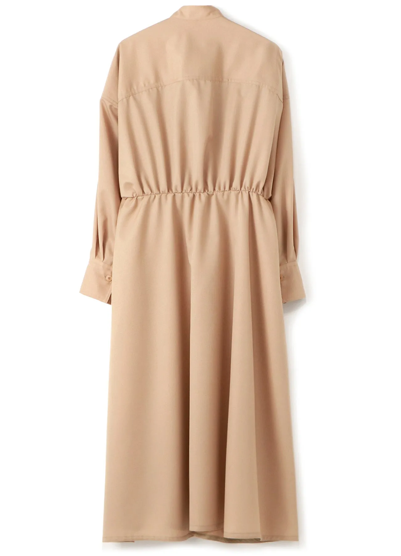 Y'sPINK WOOL MOHAIR GABARDINE GATHER DRESS sold by Yohji Yamamoto product image thumbnail 3