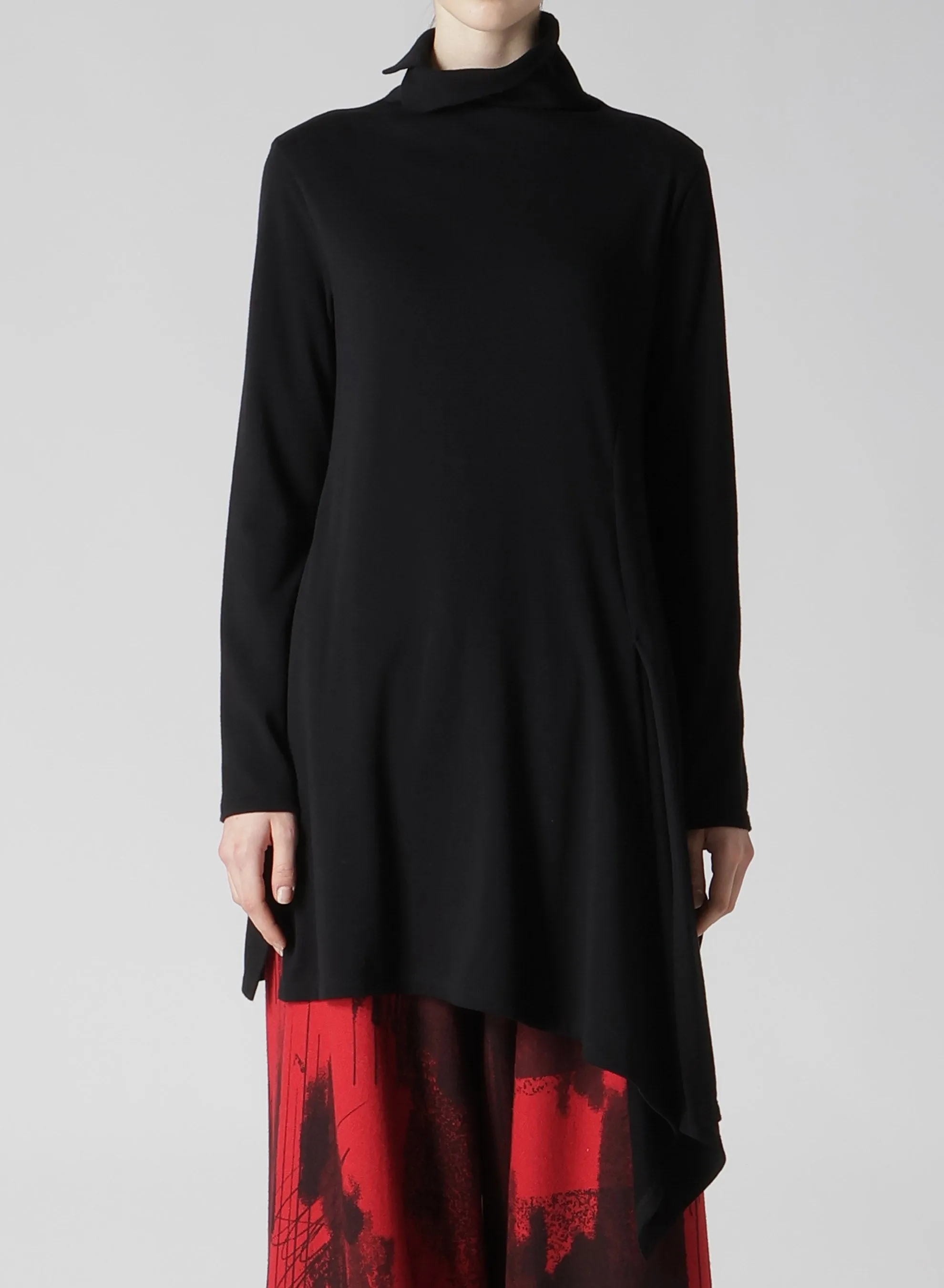 60/-SOFT FLEECE LEFT SLIT T sold by Yohji Yamamoto product image thumbnail 4