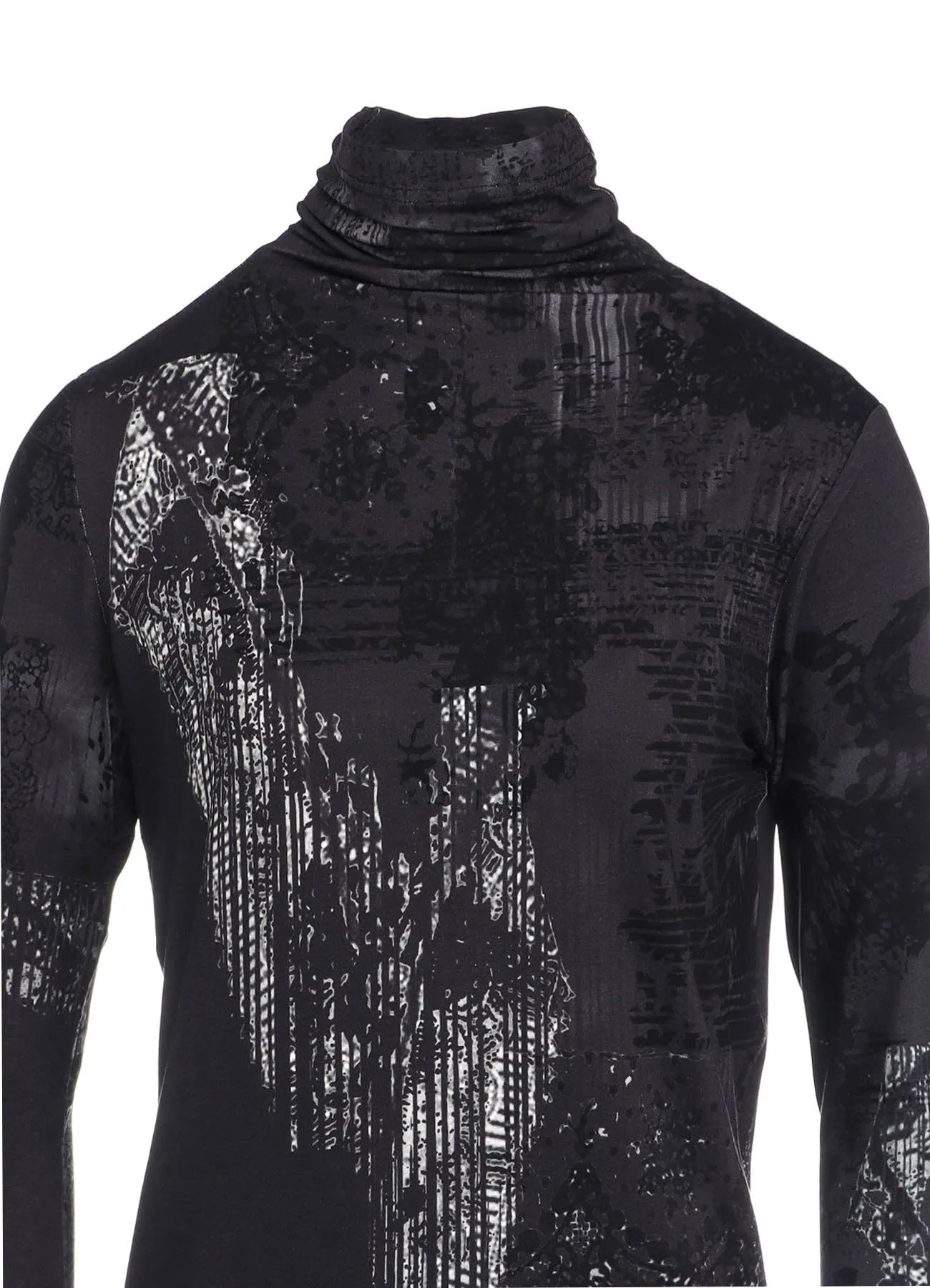 40/-RY JERSEY LACE DESIGN P HIGH NECK LONG SLEEVE T sold by Yohji Yamamoto product image thumbnail 5