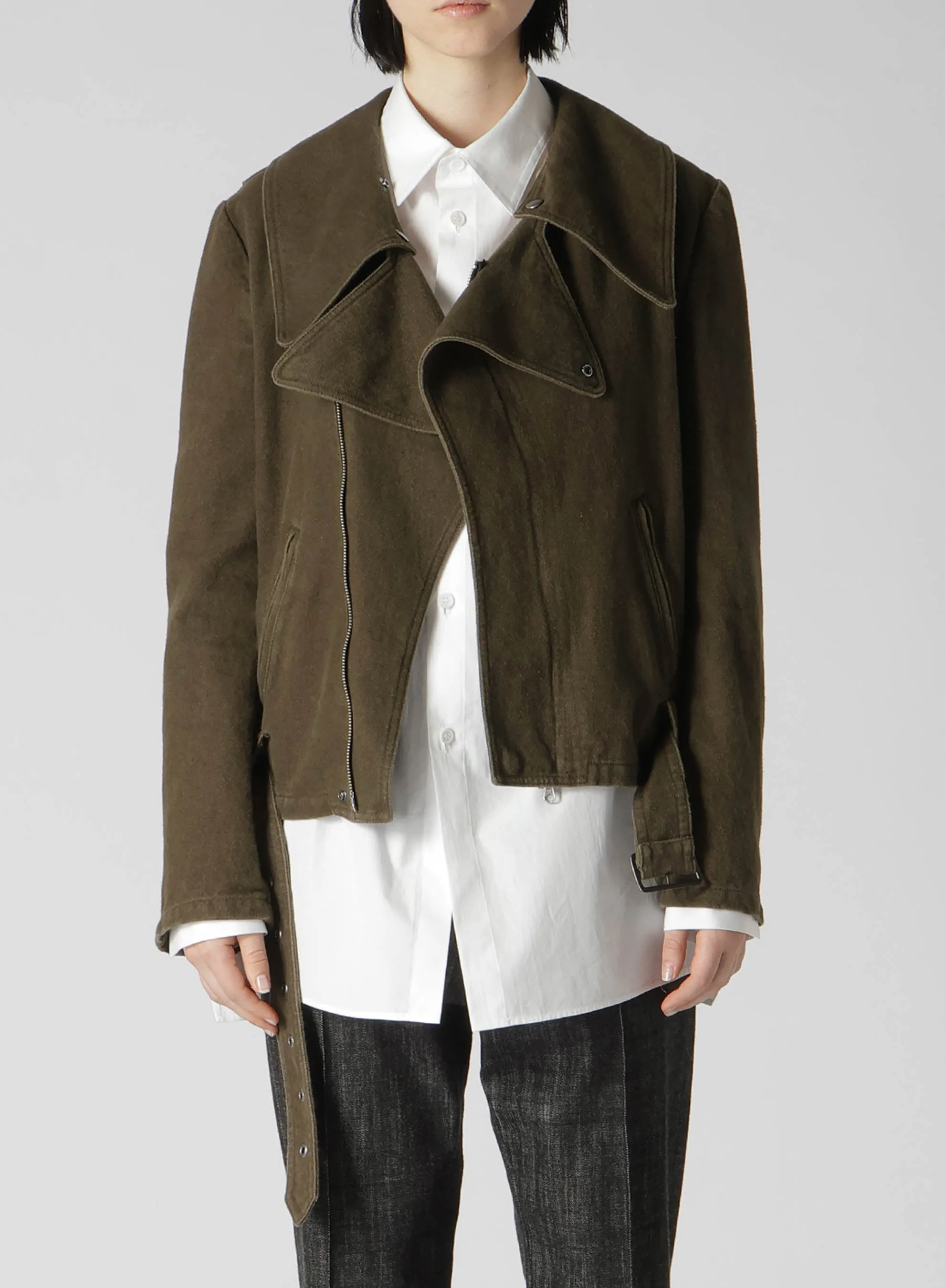 C/LI GABARNINE BIKER JACKET sold by Yohji Yamamoto product image thumbnail 5