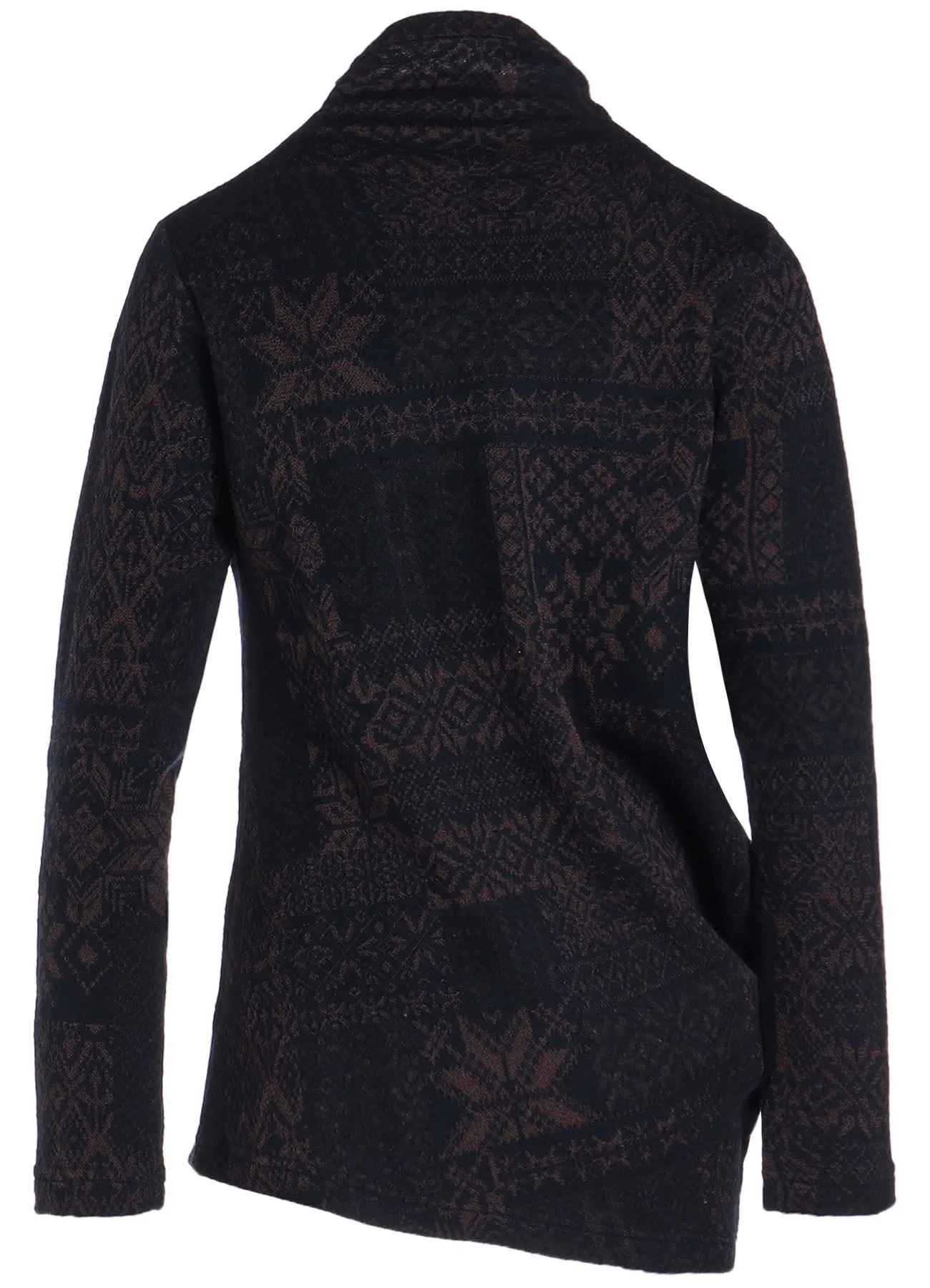 SNOW PATCHWORK W JACQUARD HIGH NECK T sold by Yohji Yamamoto product image thumbnail 3