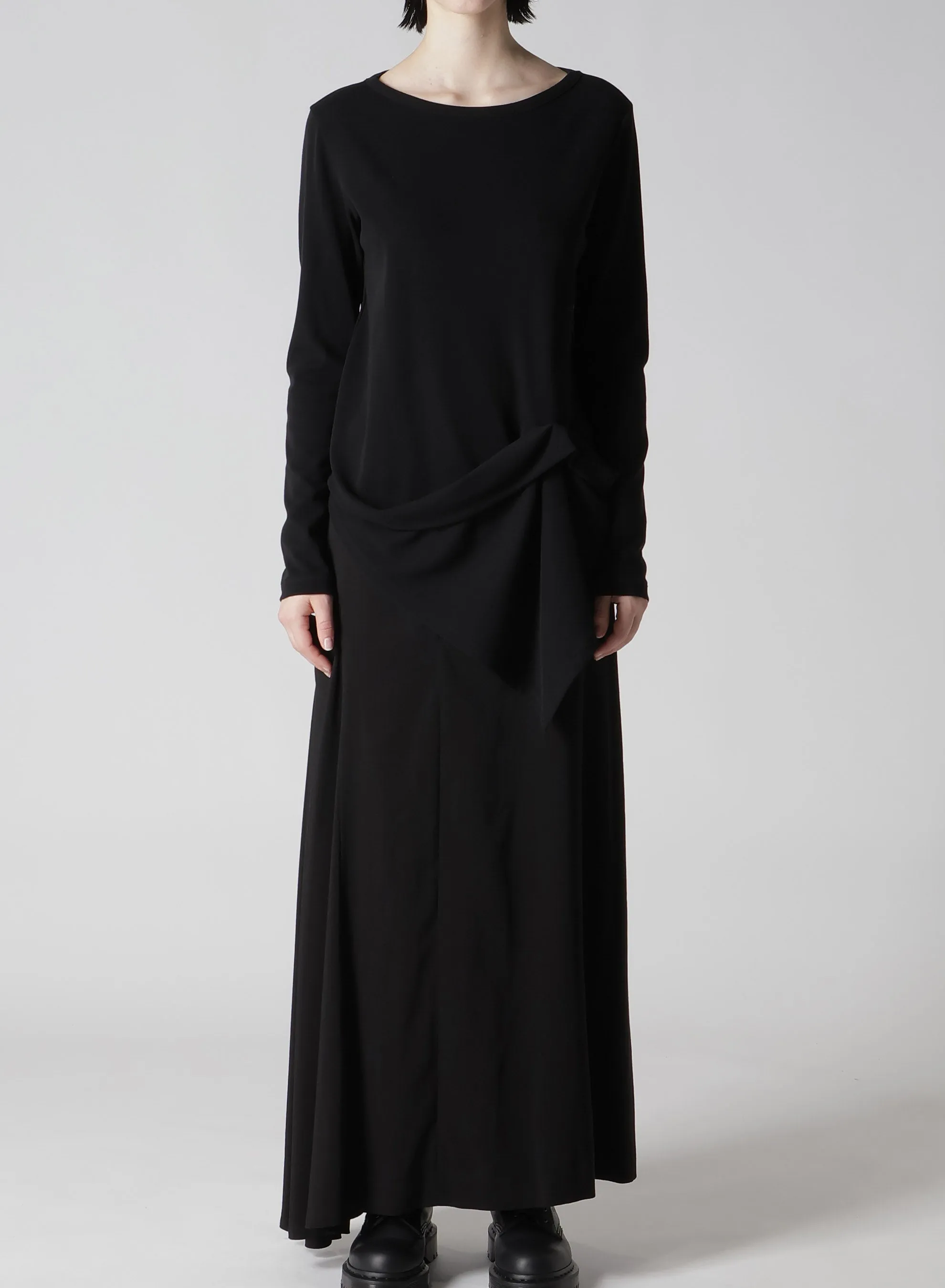 60/-HARD TWIST PONTE SIDE FLARE T sold by Yohji Yamamoto product image thumbnail 4