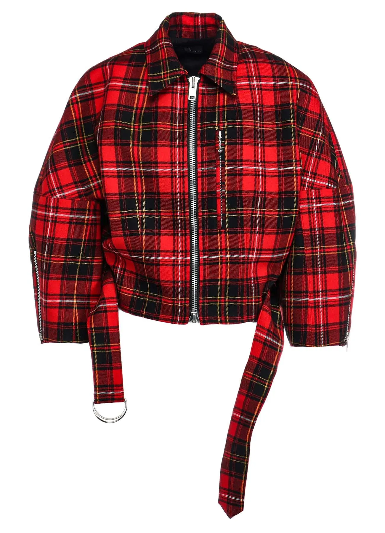 TARTAN CHECK PANEL BLOUSON sold by Yohji Yamamoto product image thumbnail 2